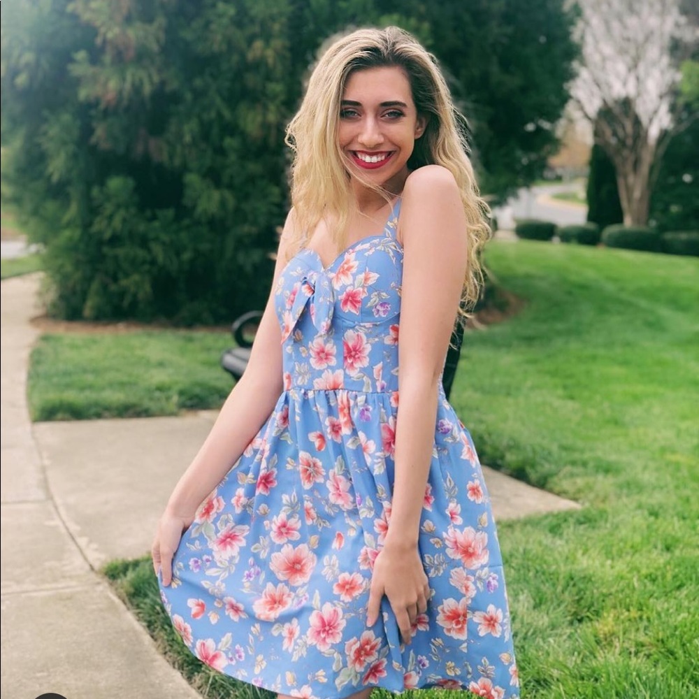 Blue Floral dress